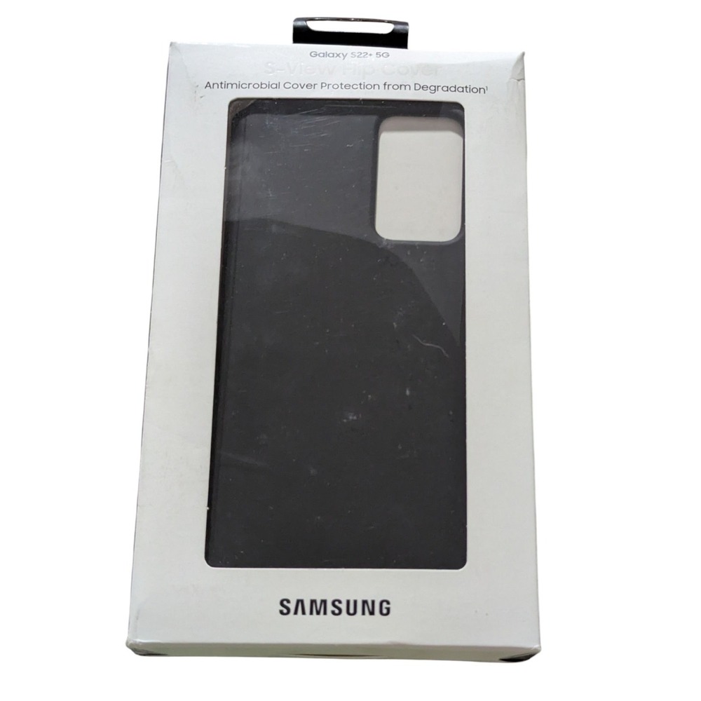 B3.‎ Samsung S-View Flip Cover Case for Galaxy S22+ 5G - in Black